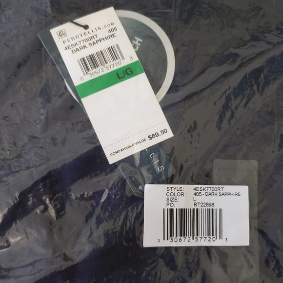 Perry Ellis Ultra Soft Touch Polo Shirt - NWT - Picture 5 of 6